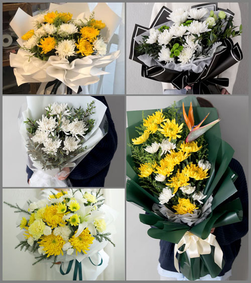 河北张家口张北县察北白事花束代送